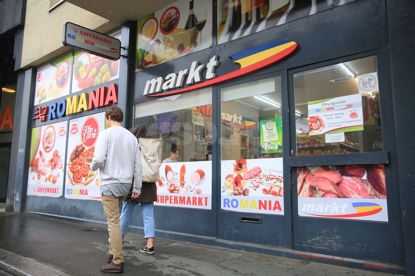 Imagini din magazinul românesc din Graz FOTO: Ionuţ Iordache (GSP)
